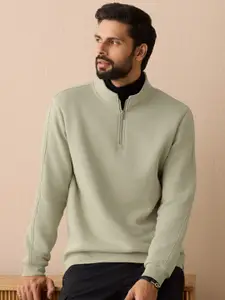 XYXX Men Relaxed Fit IntelliSmooth Pulse Half-Zip Sweatshirt