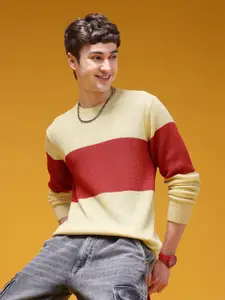 HERE&NOW Pure Cotton Striped Pullover