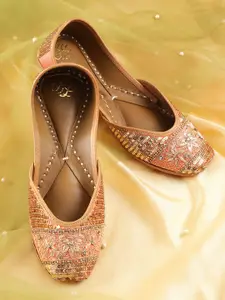 House of Pataudi Sequin Embellished Mojaris