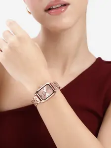 DressBerry Women Embellished Dial & Bracelet Style Straps Analogue Watch UT-A8639-RG-DB