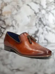 Bugatti Men Round Toe Leather Formal Brogues