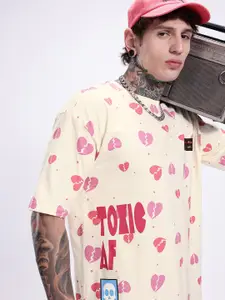 Kook N Keech Conversational Printed Oversized Pure Cotton T-shirt