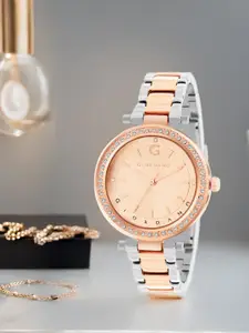 GIORDANO Women Dial & Stainless Steel Bracelet Style Straps Analogue Watch GD-4212-44