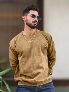 Maniac Men Acid Wash Long Sleeves Sweatshirt