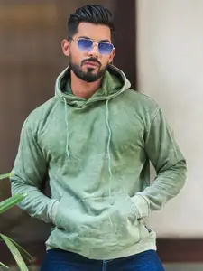 Maniac Men Hooded Acid Wash Sweatshirt