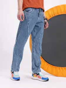 Kook N Keech Men Straight Fit Frayed Distress Jeans