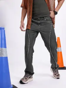 Kook N Keech Men Pure Cotton Straight Fit Light Fade Frayed Jeans