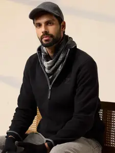 XYXX Men Regular Fit IntelliLuxe Jet-Setter Half-Zip Sweatshirt