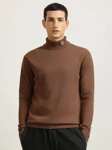 Iconic Men Turtle Neck Long Sleeves Pullover Sweater