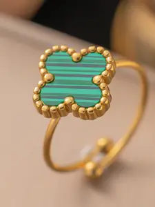 MYKI Gold-Plated Stainless Steel Adjustable Finger Ring