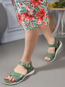 ELLE Women Open Toe Flats