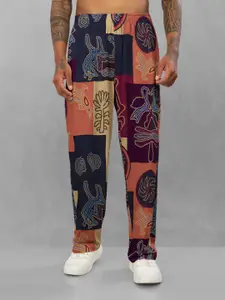 BULLMER Men Printed Mid Rise Track Pants