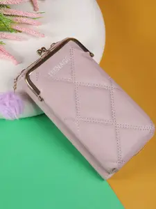 WALKWAY by Metro Women Geometric Textured Zip Detail Zip Around Wallet