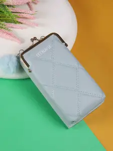 WALKWAY by Metro Women Geometric Textured Zip Around Wallet