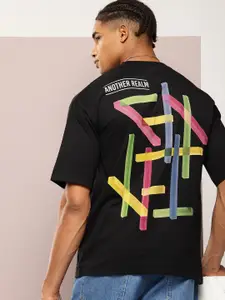 Kook N Keech Typography Printed Drop-Shoulder Sleeves Oversized T-shirt