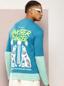 Kook N Keech Typography Printed Layered Sleeves T-shirt