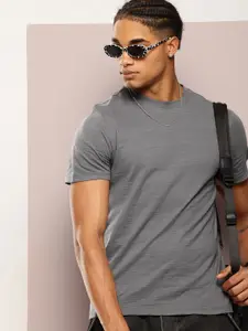 Kook N Keech Textured Crew Neck T-shirt