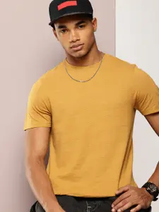 Kook N Keech Textured Crew Neck T-shirt