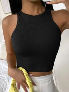 KALINI Lycra Western Crop Top