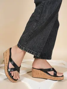 DressBerry Women Open Toe Flatform Heels