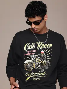 The Roadster Lifestyle Co. Men Printed Relaxed Fit Sweatshirt