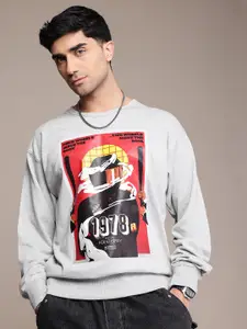 The Roadster Lifestyle Co. Men Printed Relaxed Fit Sweatshirt