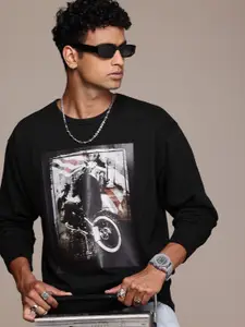 The Roadster Lifestyle Co. Men Printed Relaxed Fit Sweatshirt
