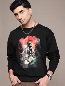 The Roadster Lifestyle Co. Men Printed Relaxed Fit Sweatshirt