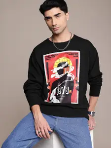 The Roadster Lifestyle Co. Men Printed Relaxed Fit Sweatshirt
