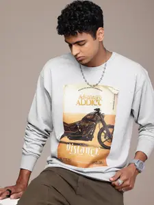 The Roadster Lifestyle Co. Men Printed Relaxed Fit Sweatshirt