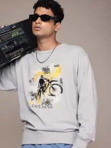 The Roadster Lifestyle Co. Men Printed Relaxed Fit Sweatshirt