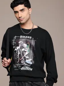 The Roadster Lifestyle Co. Men Printed Relaxed Fit Sweatshirt