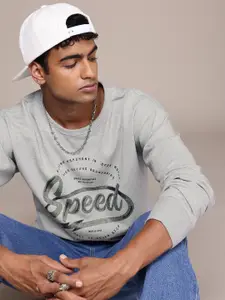 The Roadster Lifestyle Co. Men Printed Relaxed Fit Sweatshirt