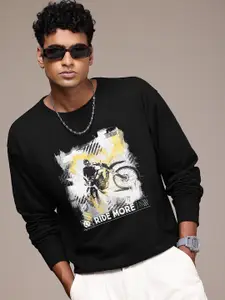 The Roadster Lifestyle Co. Men Printed Relaxed Fit Sweatshirt