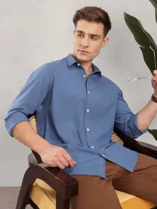 Nautica Classic Fit Seersucker Casual Shirt
