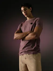 Puma Jacquard Self Design Pure Cotton Slim Fit T-shirt