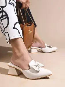 JM Looks Women Open Back Block Sandals