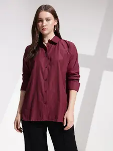 her by invictus Relaxed Fit Longline Casual Shirt