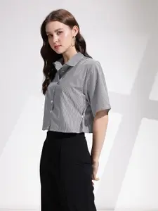 her by invictus Pinstripes Smart Casual Shirt