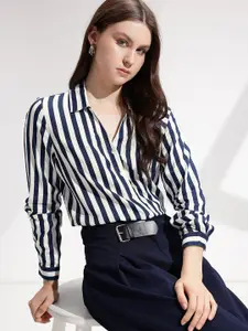 her by invictus Striped Casual Shirt