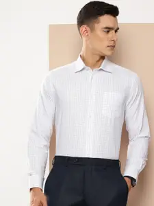 INVICTUS Pure Cotton Slim Fit Checked Formal Shirt