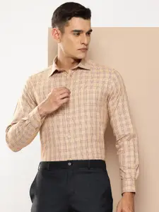 INVICTUS Slim Fit Opaque Checked Pure Cotton Formal Shirt