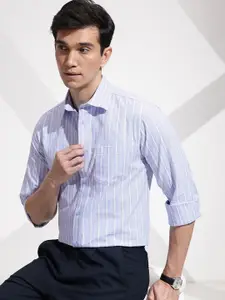 INVICTUS Slim Fit Striped Pure Cotton Formal Shirt