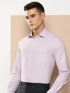 INVICTUS Slim Fit Polka Dots Printed Textured Formal Shirt