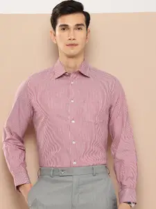 INVICTUS Pure Cotton Slim Fit Opaque Striped Formal Shirt