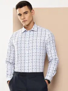 INVICTUS Pure Cotton Slim Fit Checked Formal Shirt