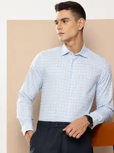 INVICTUS Pure Cotton Slim Fit Checked Formal Shirt