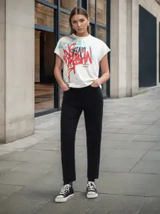 Flying Machine Women High-Rise Stretchable Straight Fit Jeans