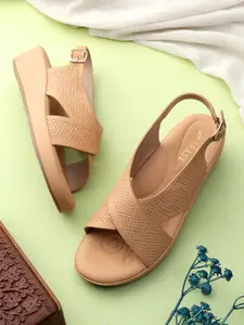 TRASE Women Wedge Sandals with Laser Cuts