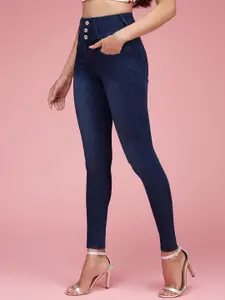 Miss Chase Women Skinny Fit High-Rise Stretchable Jeans
